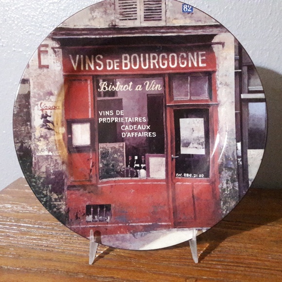 4 Plates Storefronts by Sakura French Decor NWOT - Picture 2 of 8